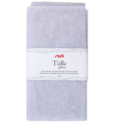 Tule Glitter Wit