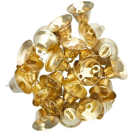 24 Klokjes Goud 15mm
