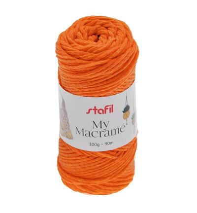 Macramégaren Yarn Oranje