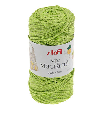 Macramégaren Yarn Licht Groen