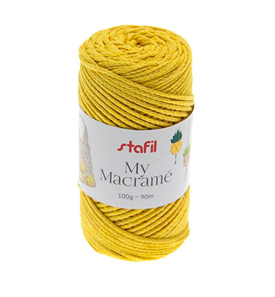 Macramégaren Yarn Geel