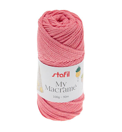 Macramégaren Yarn Roze