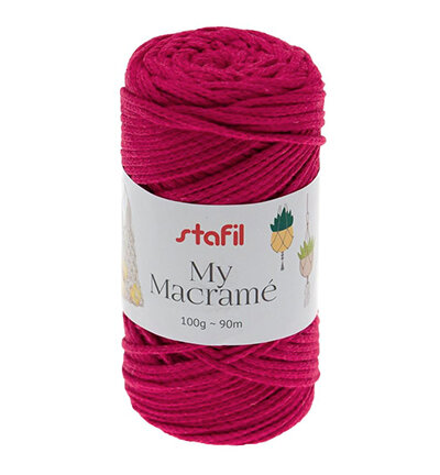 Macramégaren Yarn Pink
