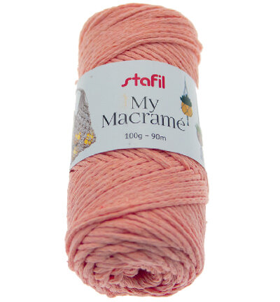 Macramégaren Yarn Peach