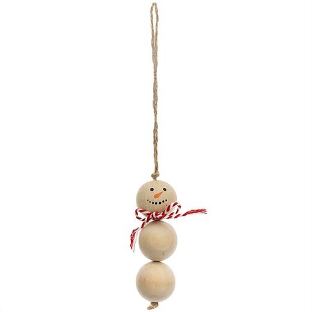 Deco Kralen hanger Sneeuwman
