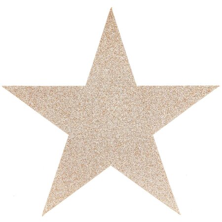 6 Vilt Sterren Glitter Goud