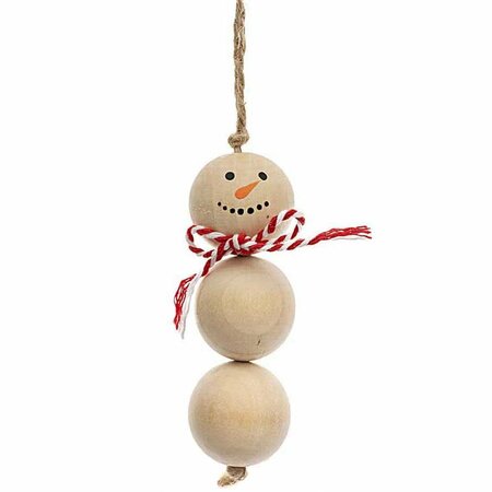Deco Kralen hanger Sneeuwman