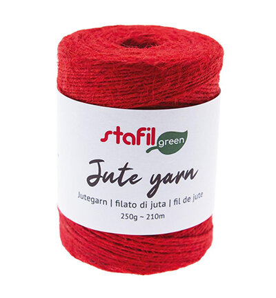 Jute garen Rood