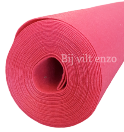 Vilt van de Rol 1mm dik- 90 cm breed PINK