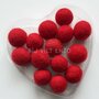 Viltkralen 18 mm ROOD, 10 stuks