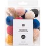 Pompons Natur Mix - 24 stuks