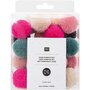 Pompons Jolly Pastel - 24 stuks