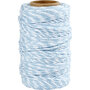 Katoenkoord Blauw/Wit - 50 meter