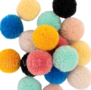 Pompons Natur Mix - 24 stuks