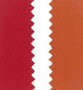 Kunstleer Fluweel Oranje - Rood