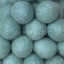 10 Viltkralen Grijsmint 22mm