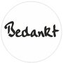 10 Cadeau Stickers - Bedankt