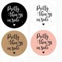 12 Cadeau Stickers - Pretty Things Inside