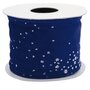 Rol Fluweelband Glitter - Blauw