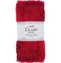 Stof Plush Rood met Glitter