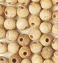Kleinverpakking Houten kralen 6 mm - 135 stuks