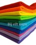 Acrylvilt Assortiment Regenboog - 10 x 1 meter 1mm dik